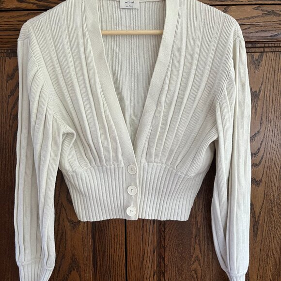 Aritzia Wilfred Plunge Front Cardigan - Picture 1 of 4
